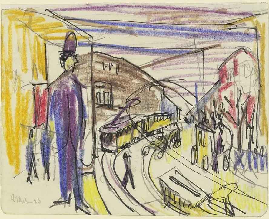 Gro Stadtstra E Mit Trambahnen
