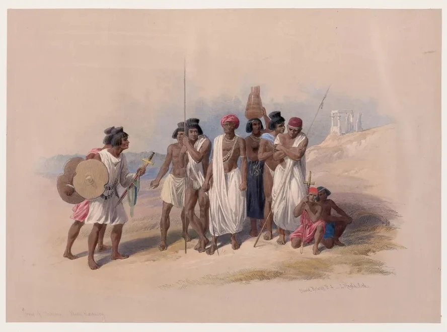 Group of Nubians, Wady Kardasey sic Qirt's