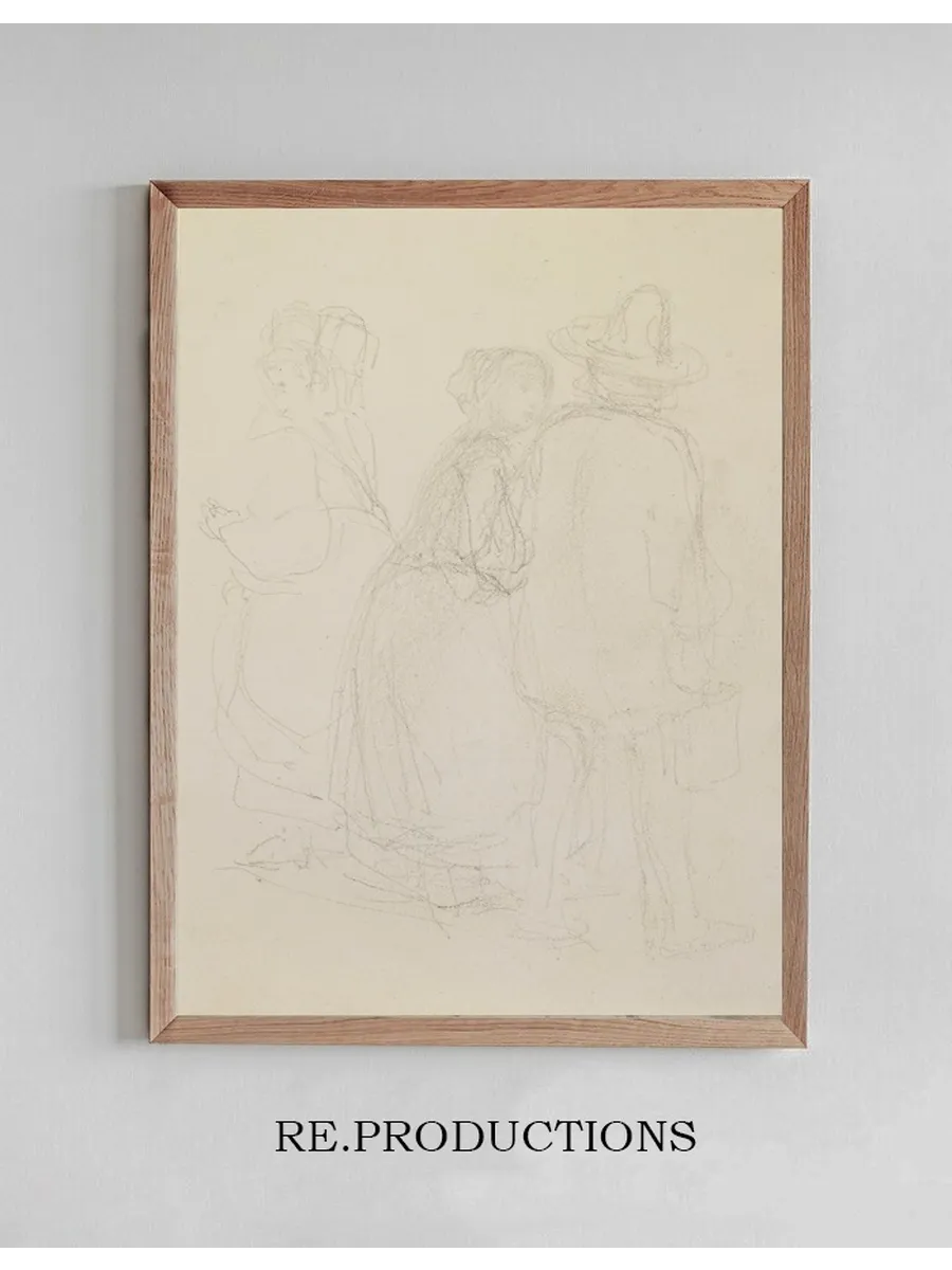 Group of Three Standing Figures