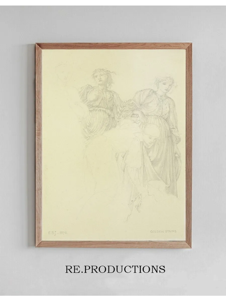 Group of Women, Preliminary Study for the Painting the Golden Stairs