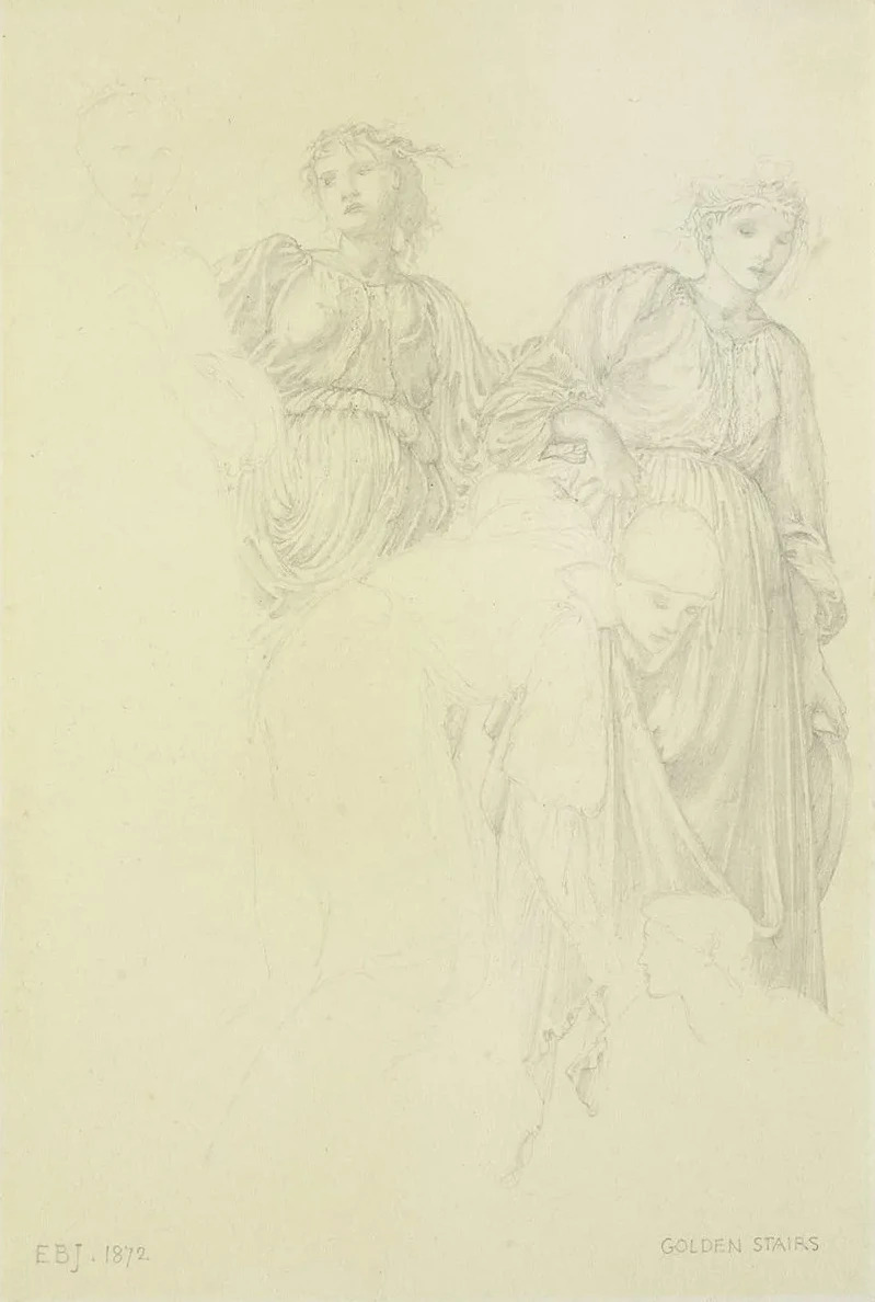 Group of Women, Preliminary Study for the Painting the Golden Stairs