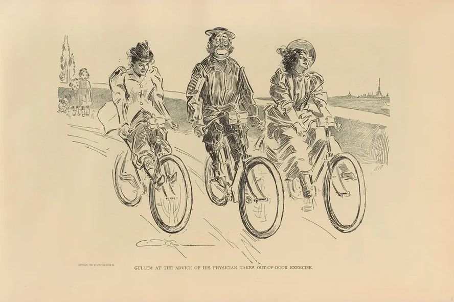 Gullem at the Advice of His Physician Takes Out - of - Door Exercise