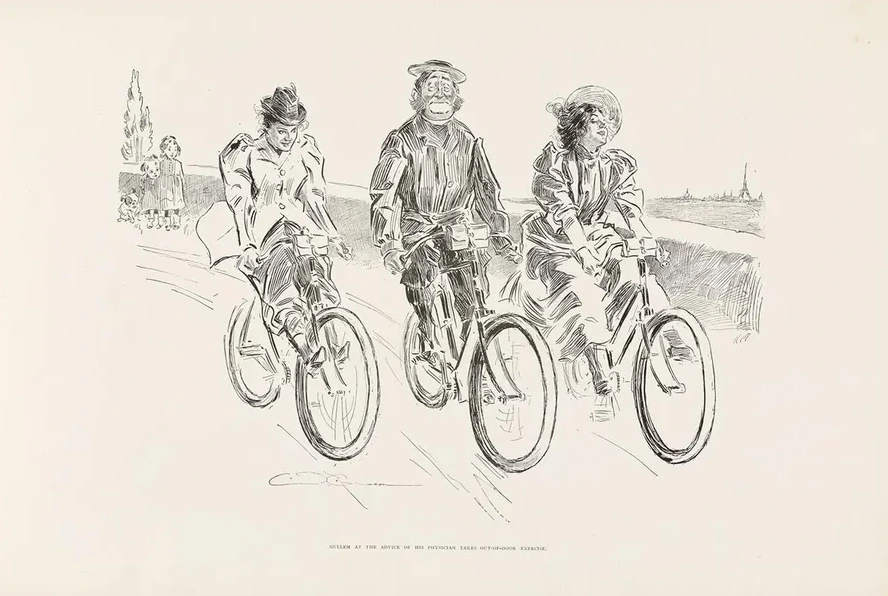 Gullem at the Advice of His Physician Takes Out - of - Door Exercise