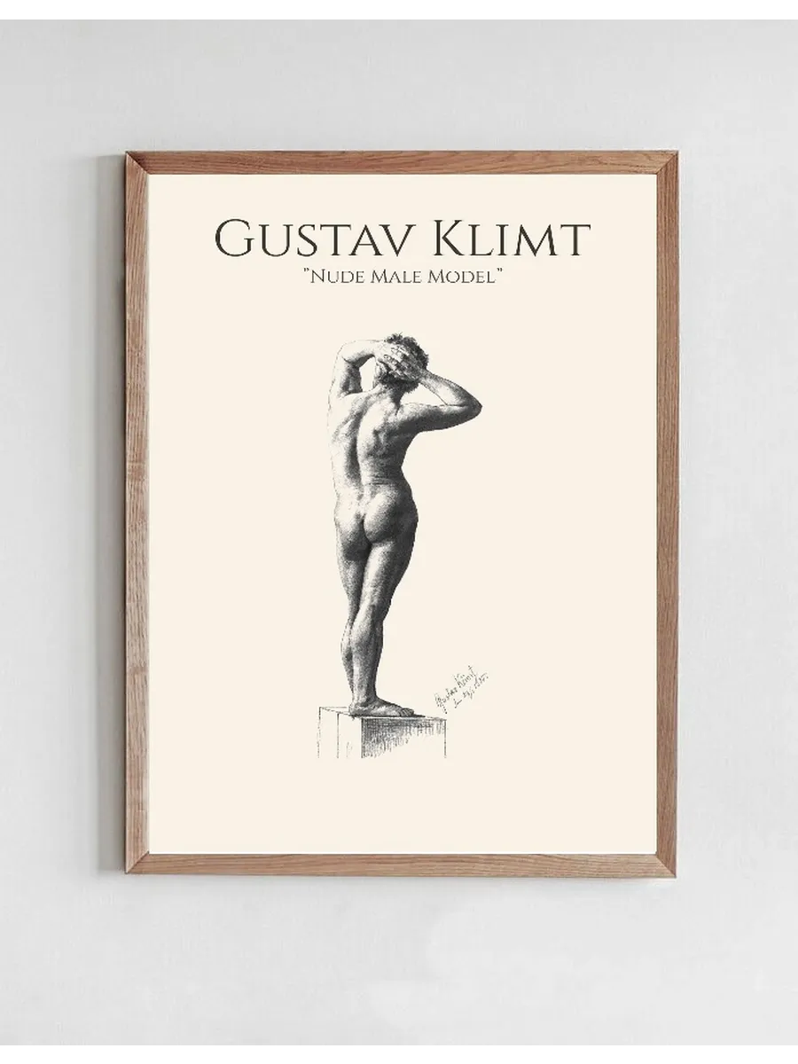Gustav Klimt Nude Male Model