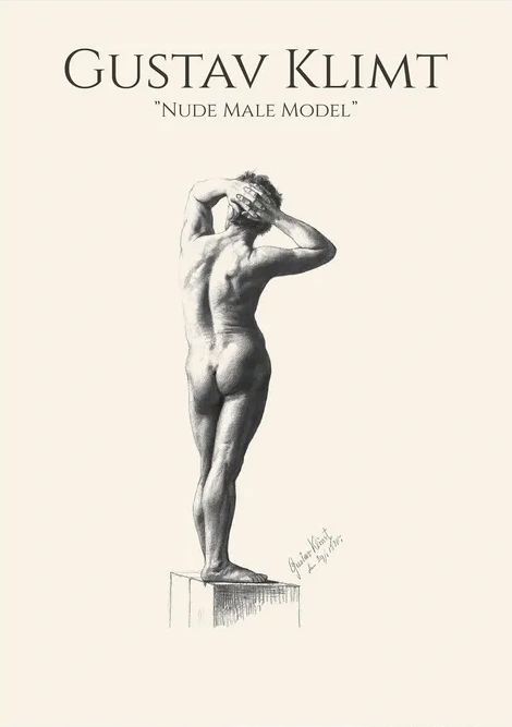 Gustav Klimt Nude Male Model