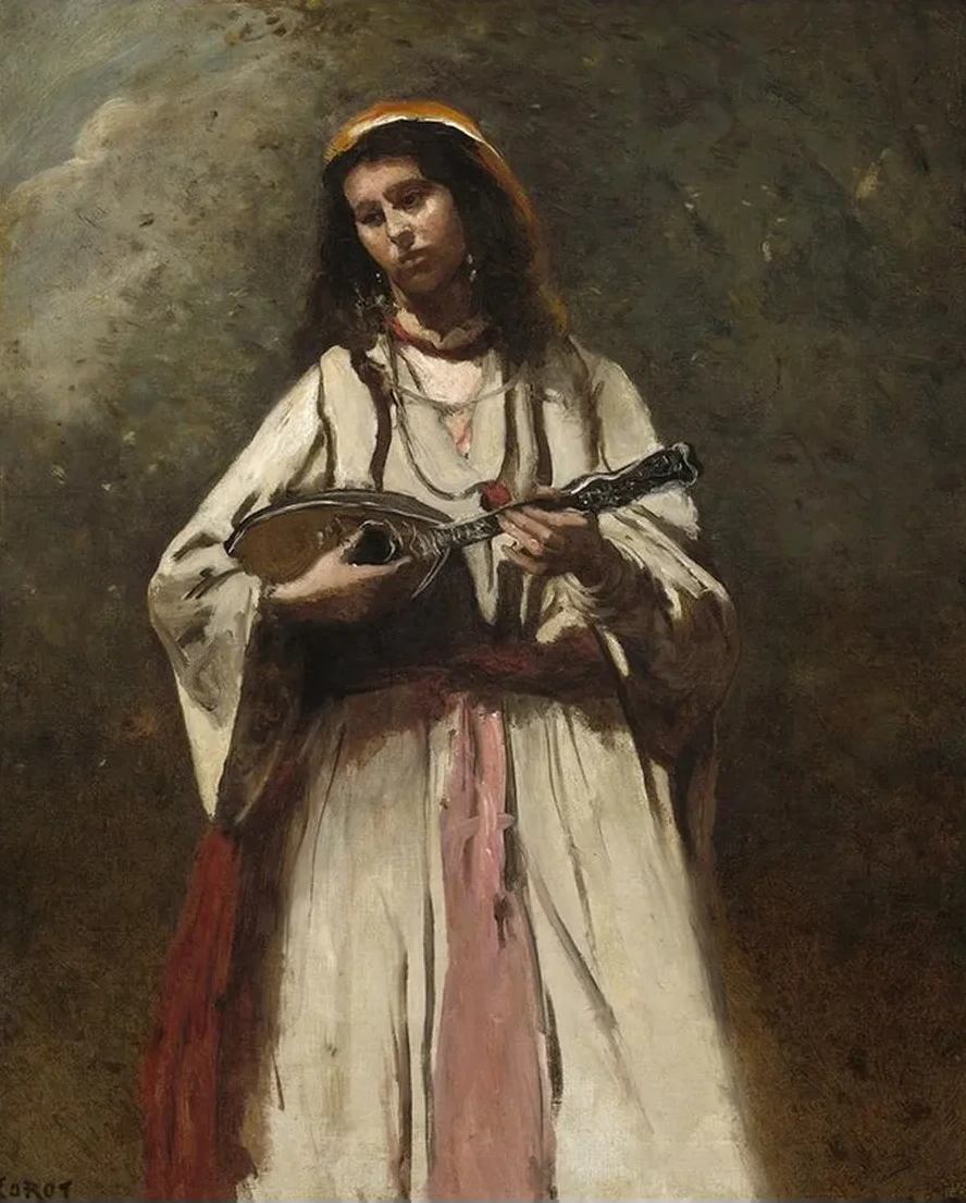 Gypsy Woman with Mandolin
