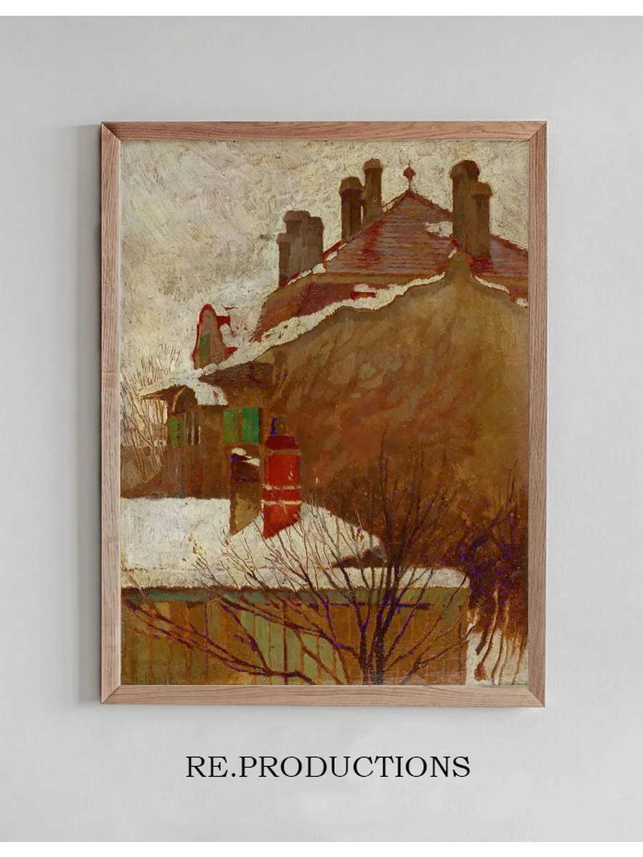 H user im Winter (Blick aus dem Atelier)