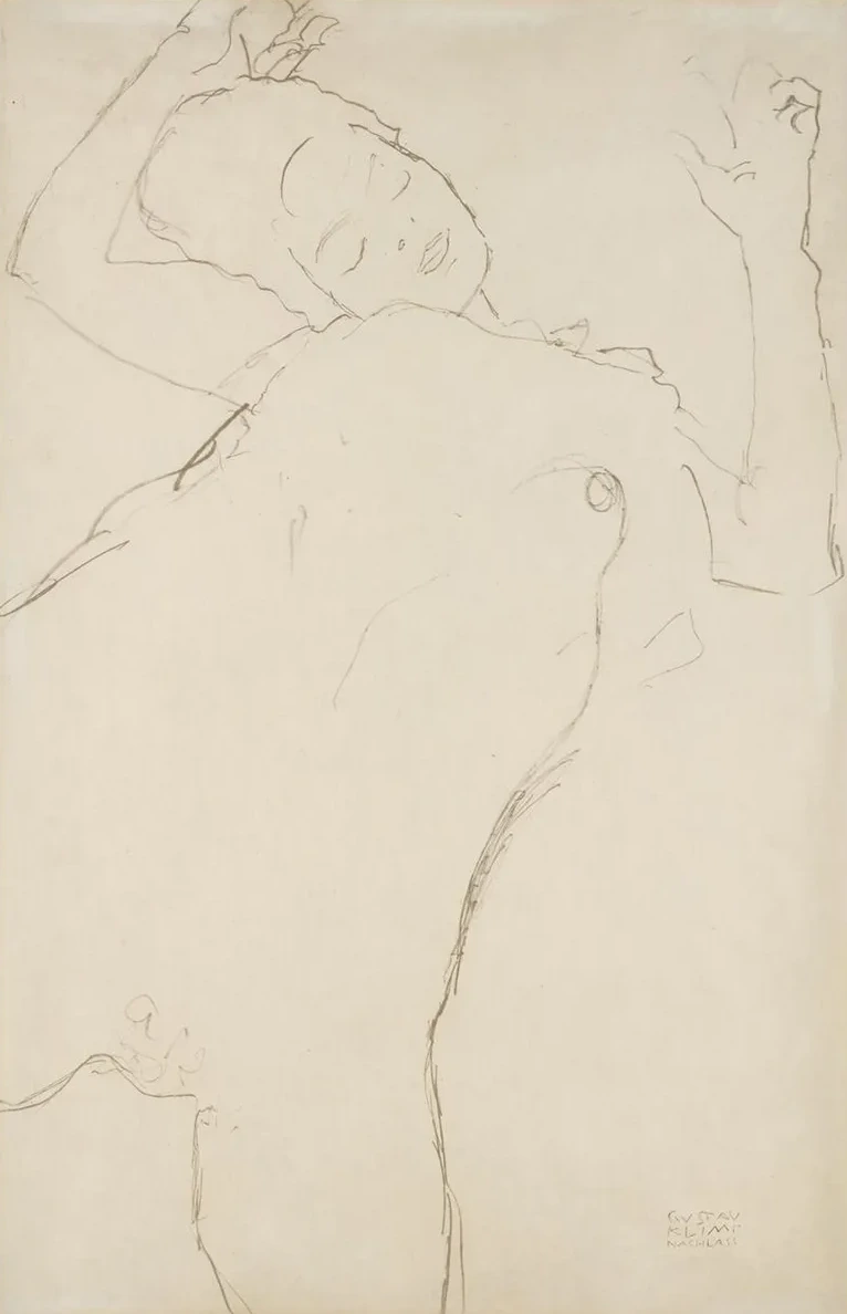 Half Nude with Raised Arms