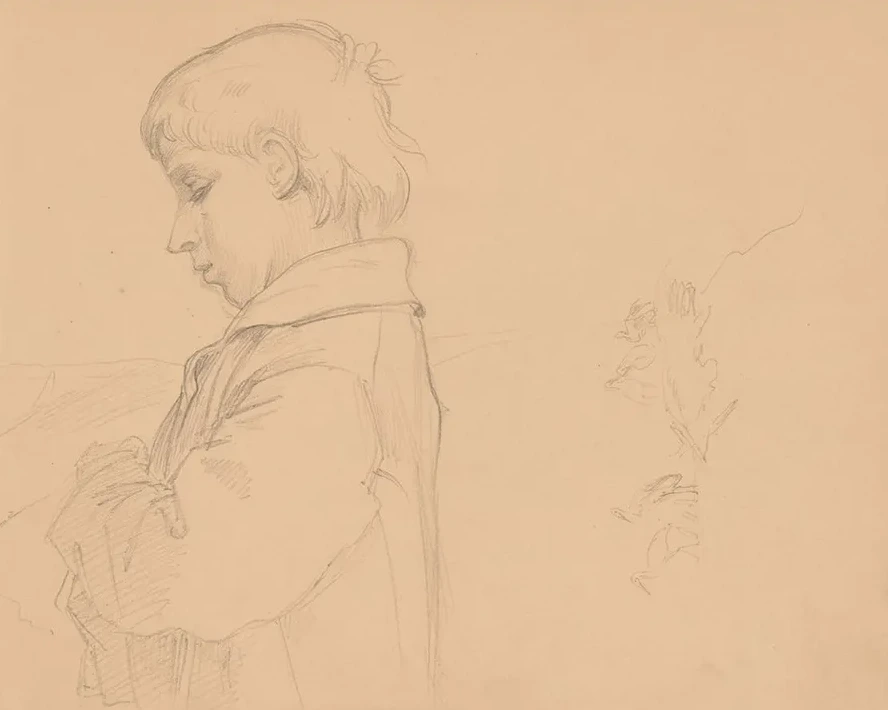 Half - Length Figure of a Boy in Profile to the Left