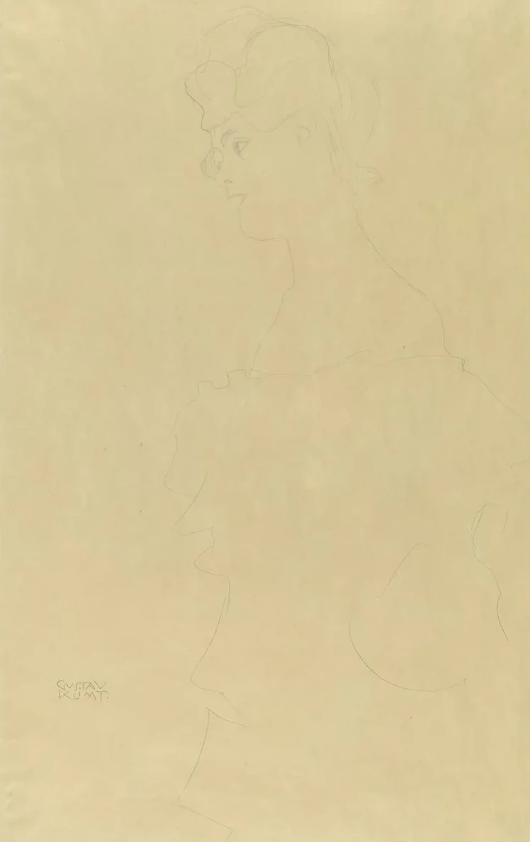 Half - Length Figure of a Girl Facing Left