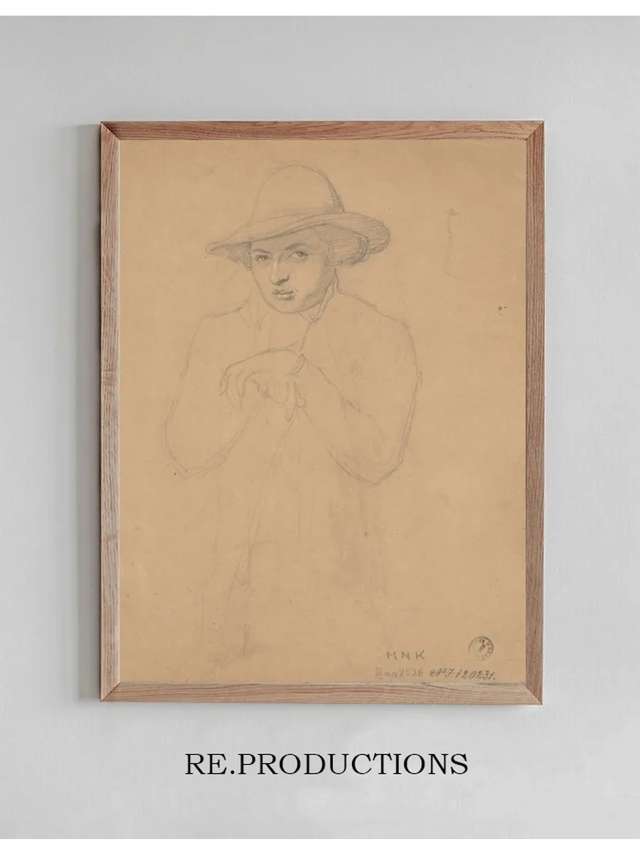 Half - Length Figure of Young Man in a Hat