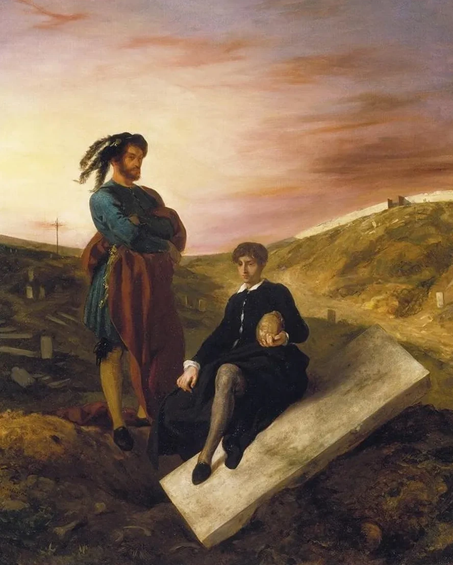 Hamlet and Horatio at the Cemetery