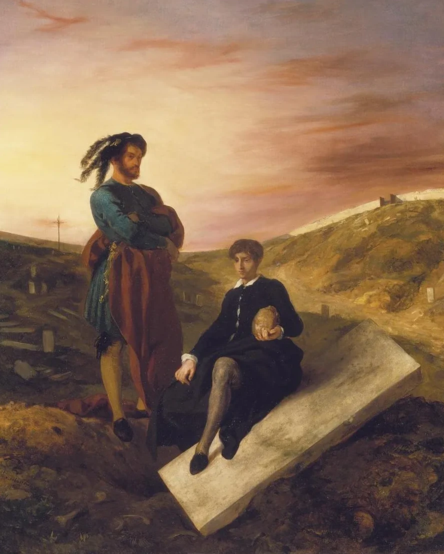 Hamlet and Horatio at the Cemetery