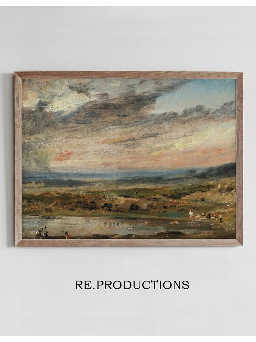 Hampstead Heath, with Pond and Bathers