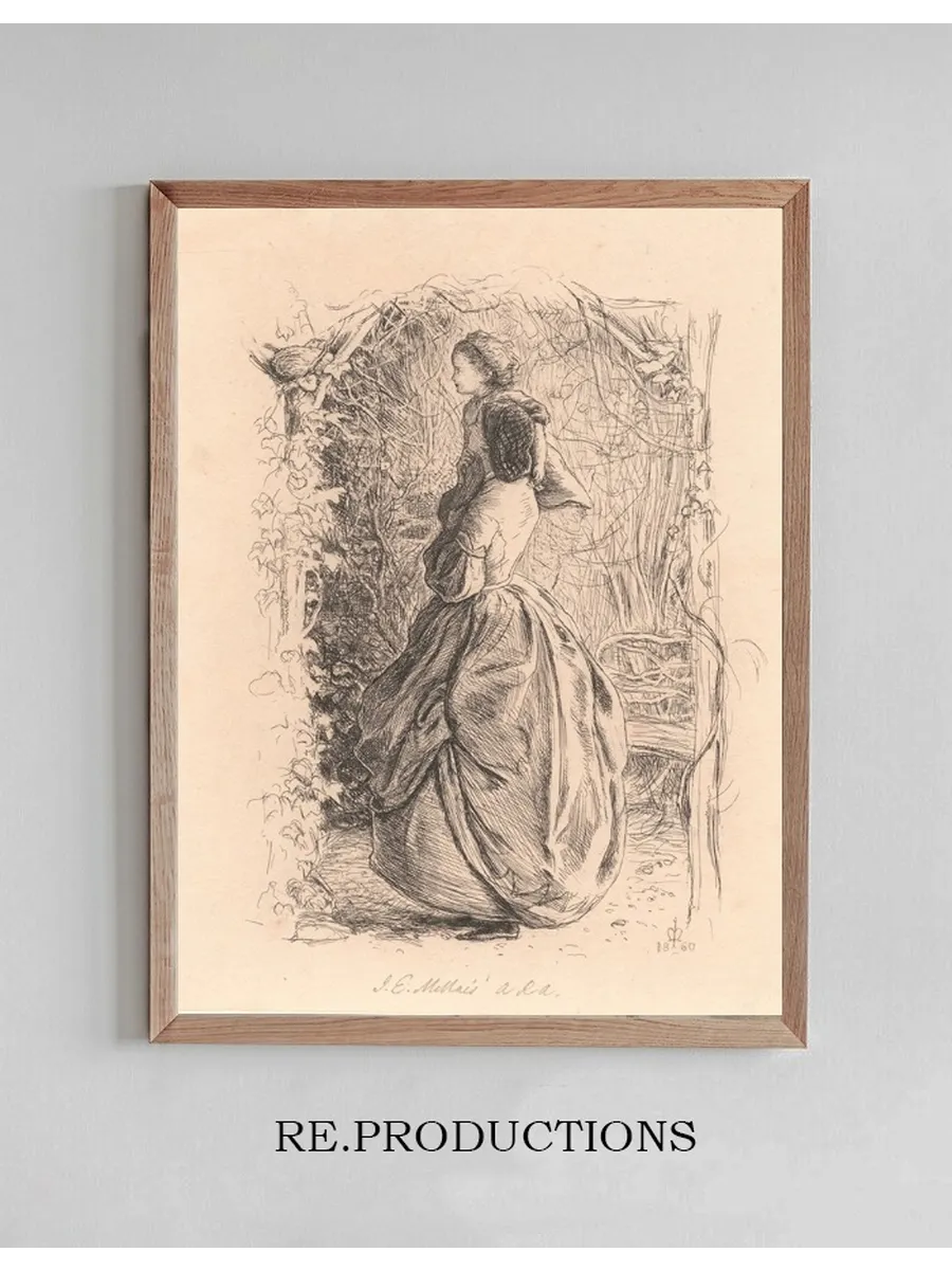 Happy Spring Time. Woman and Child Looking at Bird in Nest