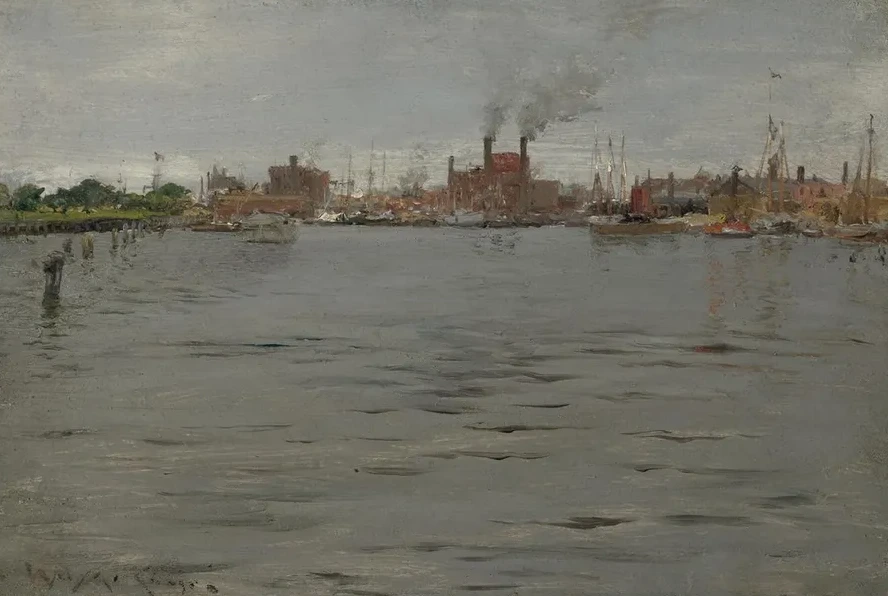 Harbor Scene, BrooklynDocks