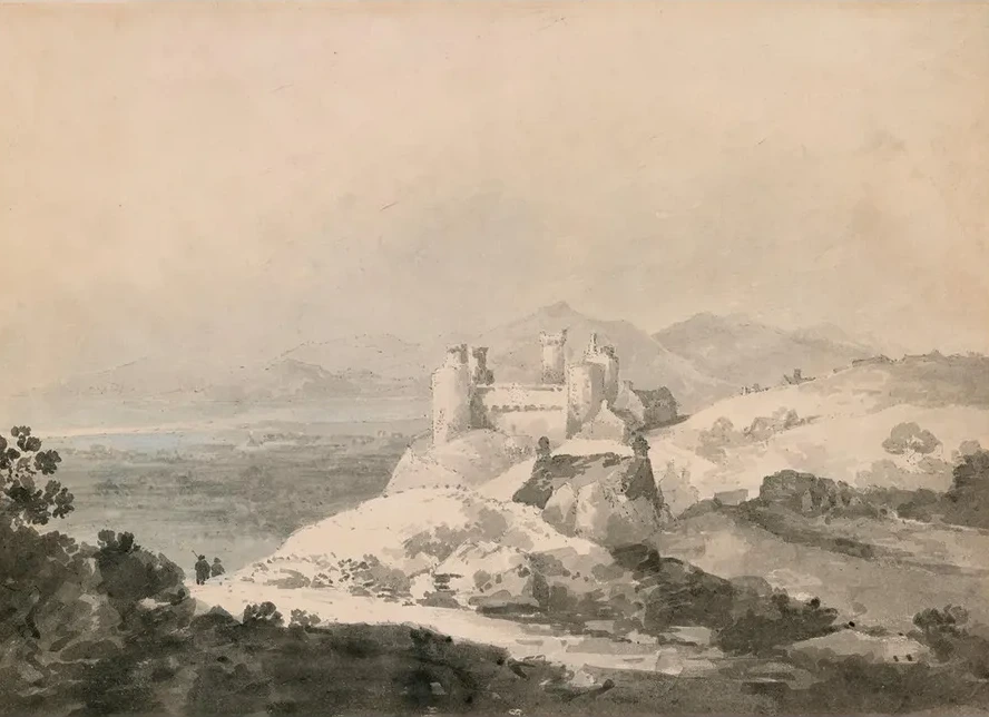 Harlech Castle, Wales, from the South