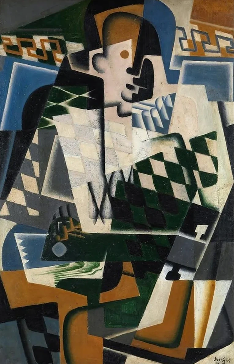 Harlequin with a Guitar