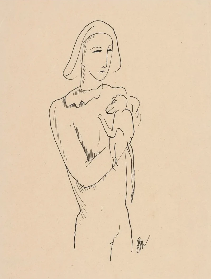 Harlequin with a Monkey on His Arm