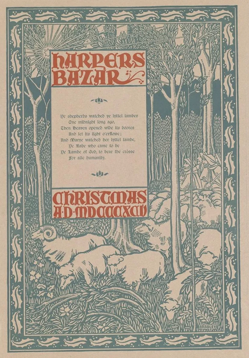 Harper's Bazar, Christmas A.D. MDCCCXCV