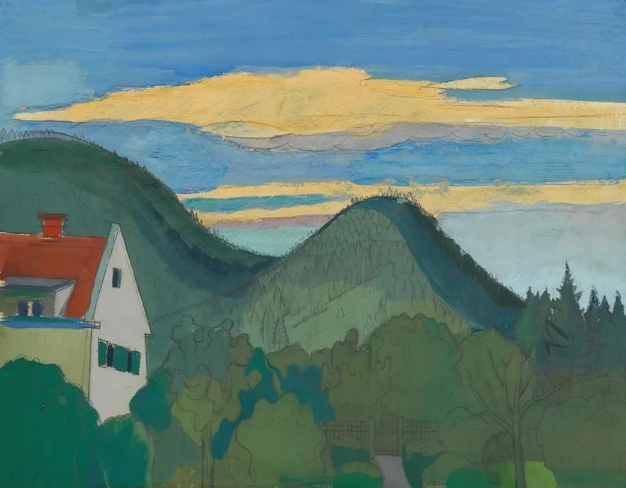 Haus in Waldlandschaft