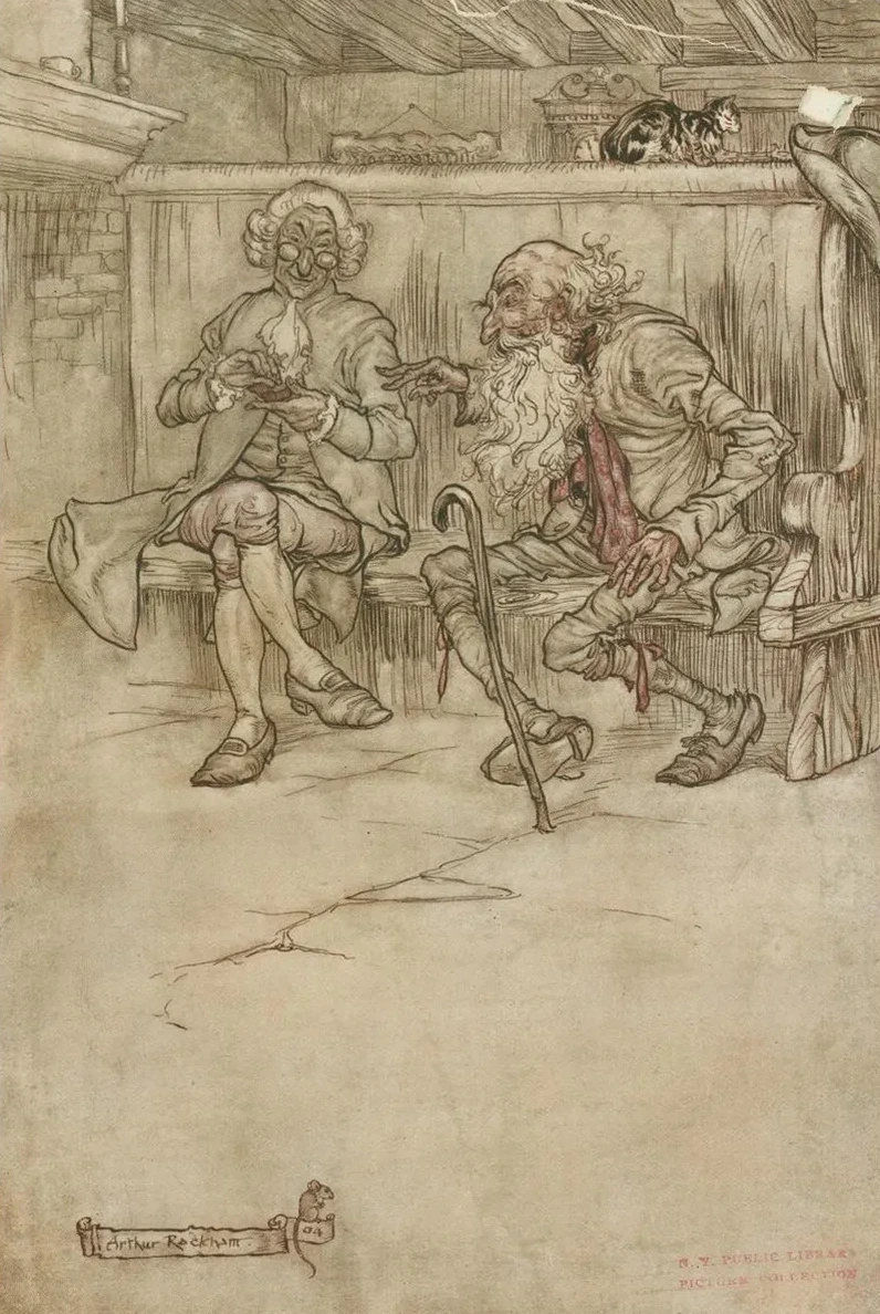 He Took His Place Once More on the Bench at the Inn - Door