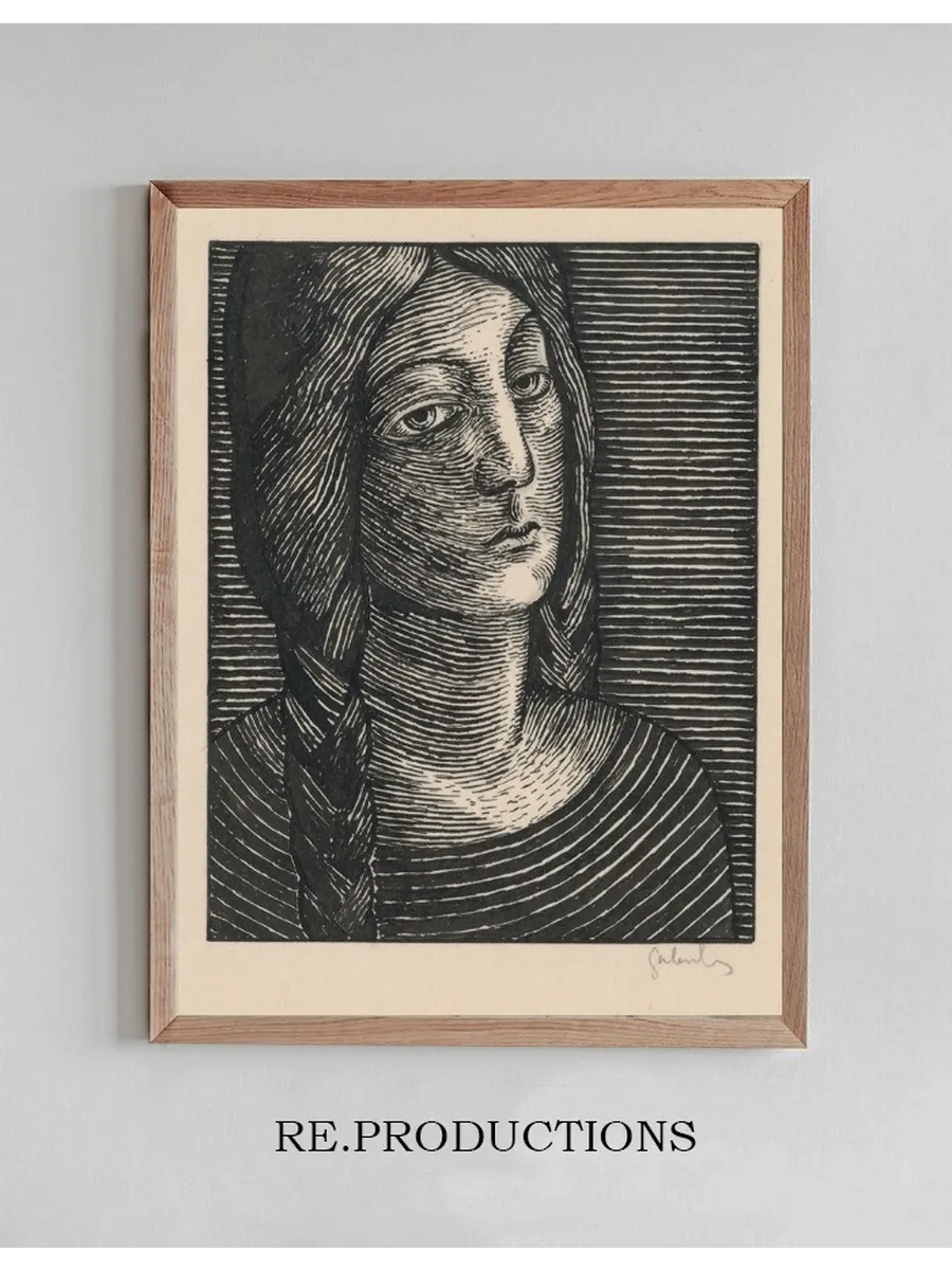 Head Of A Woman With Long Braids