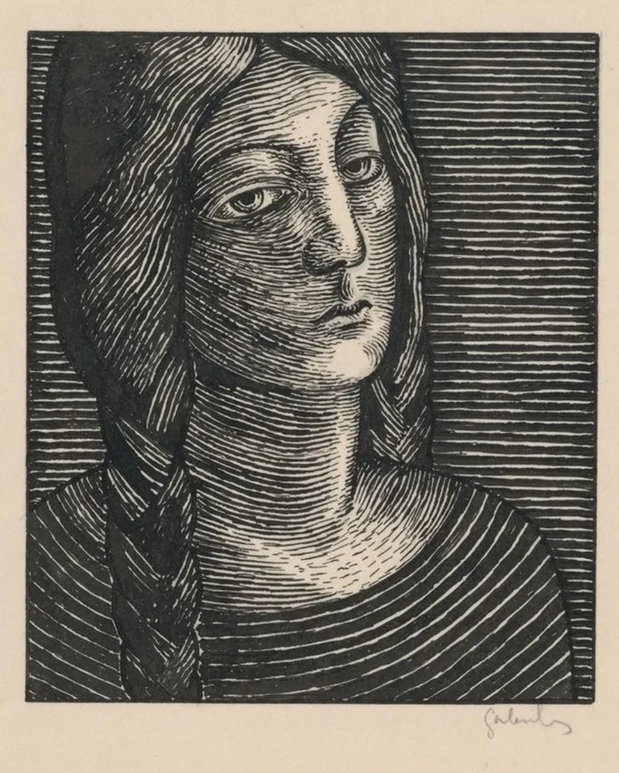 Head Of A Woman With Long Braids