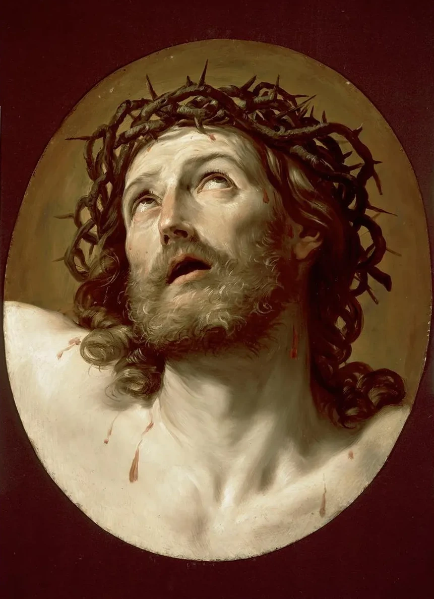Head Of Christ Crowned With Thorns