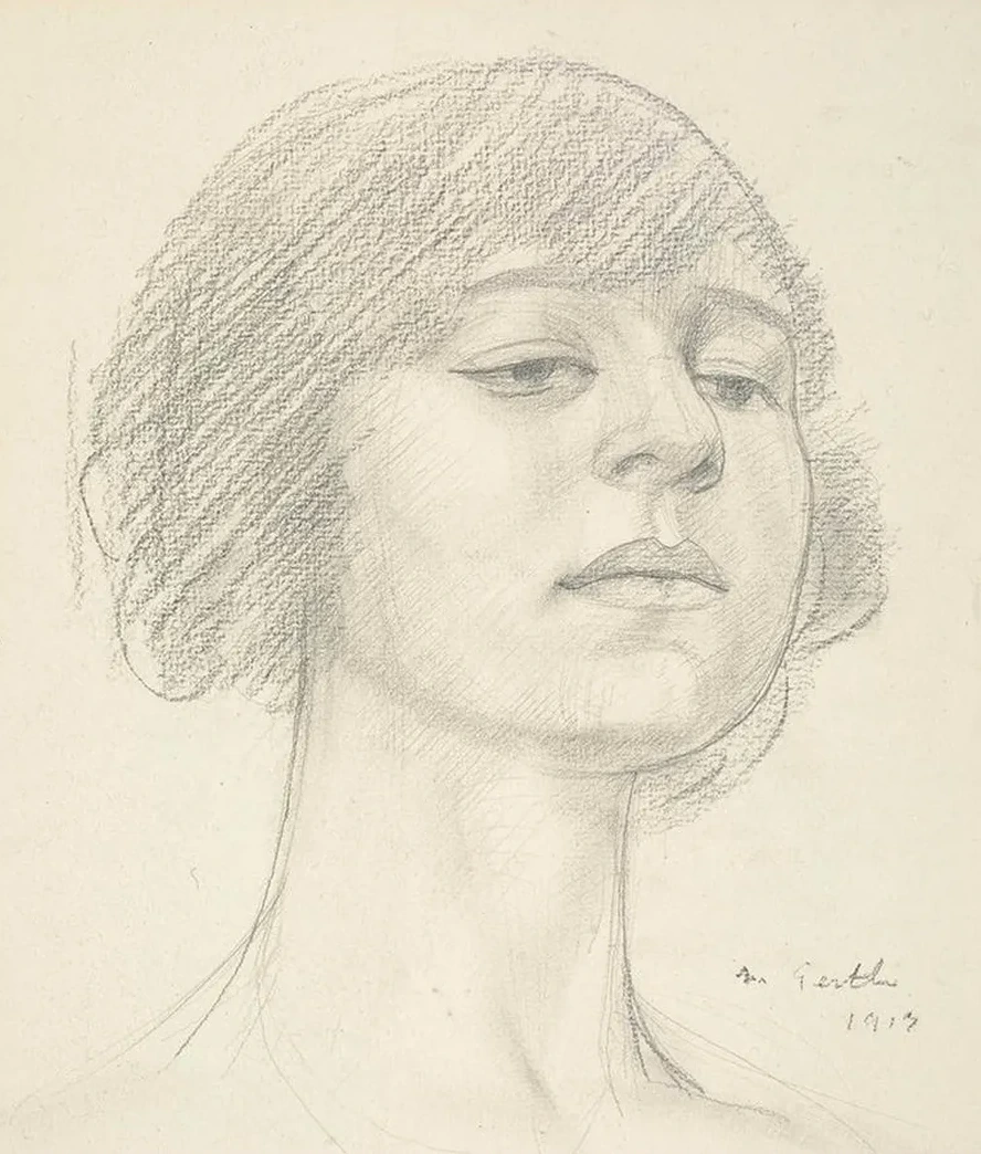 Head of Dora Carrington