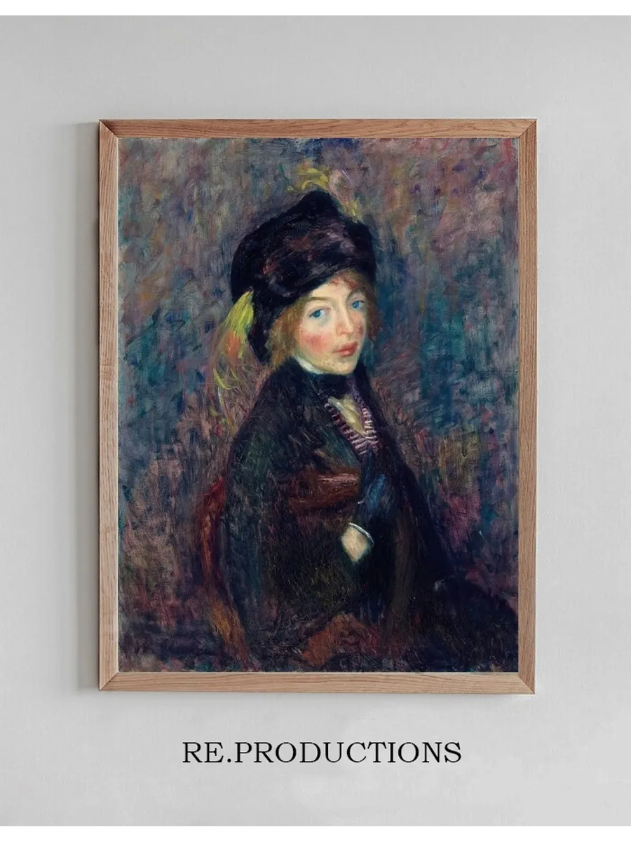Head of Girl, Feather in Turban