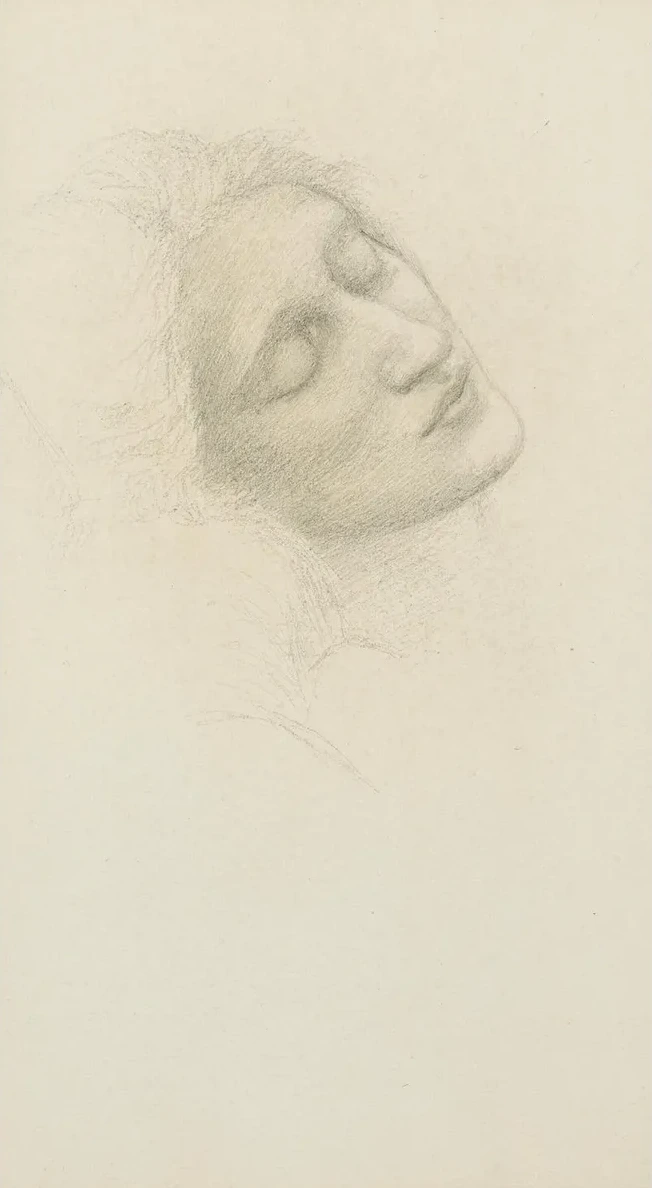 Head of Miss Margaret Elizabeth Benson (later Mrs Margaret Drummond, 1856 - 1941)