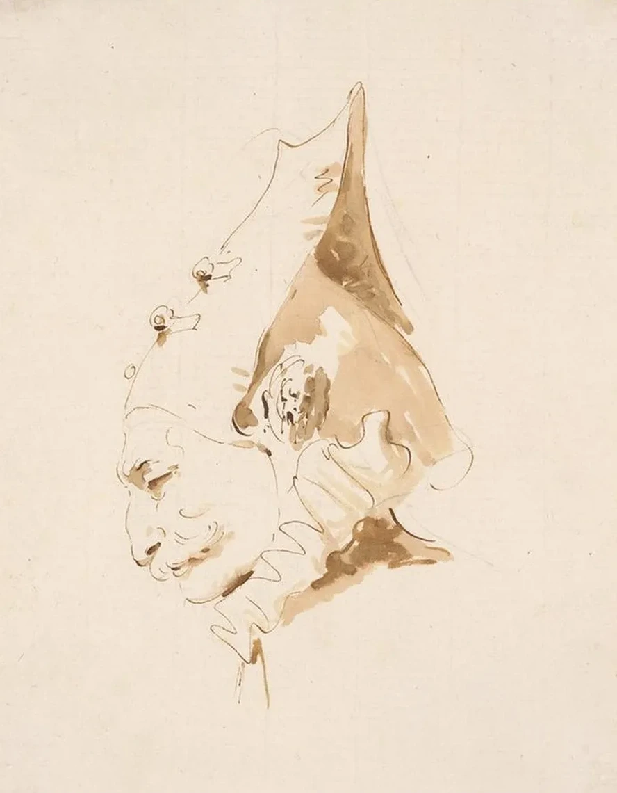 Head of a Man in Profile to the Left