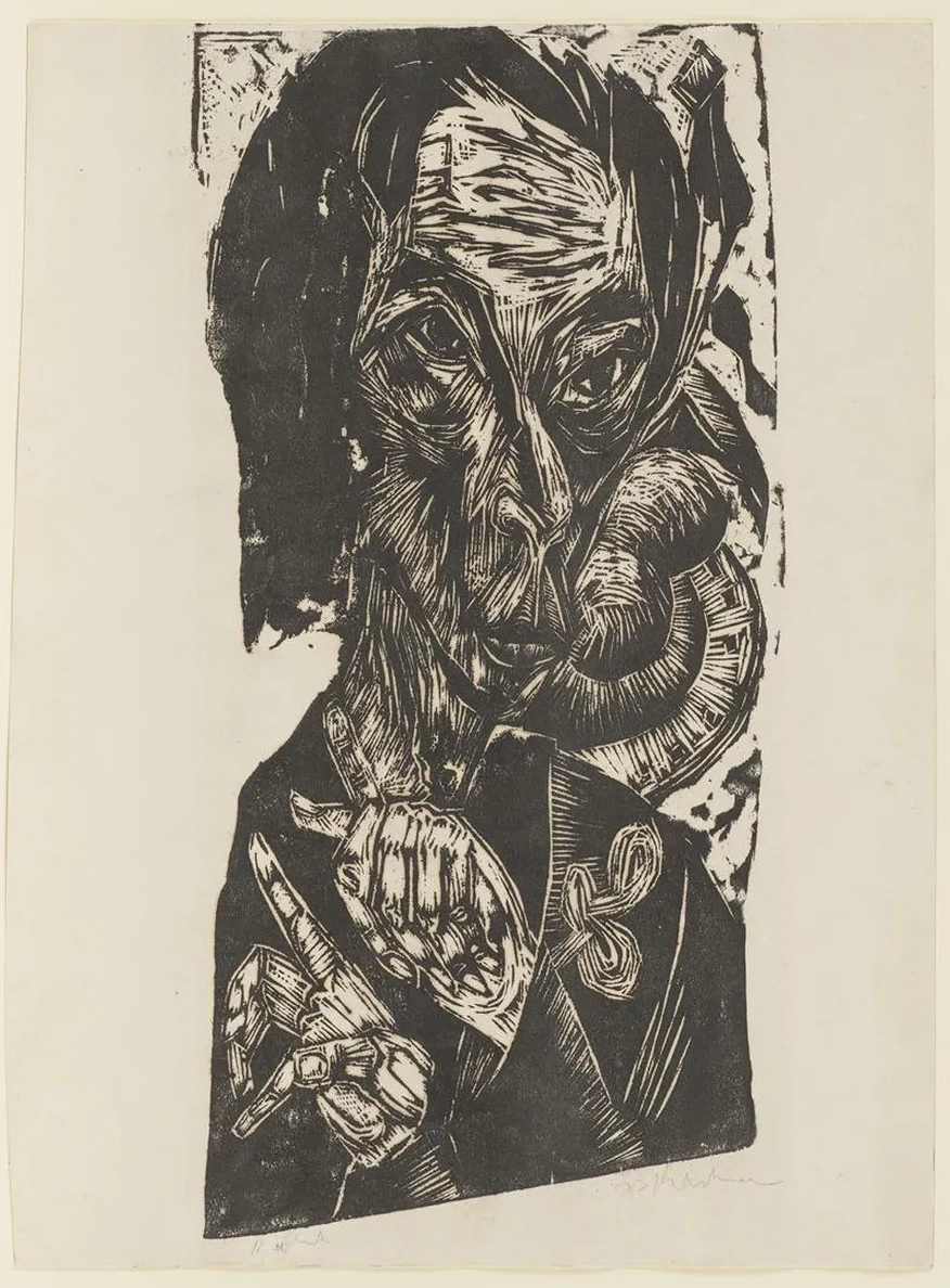 Head of a Sick Man (Self - Portrait)