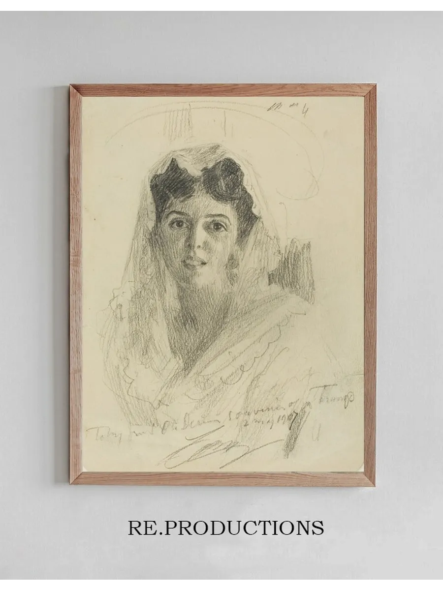 Head of a Woman (en Face)