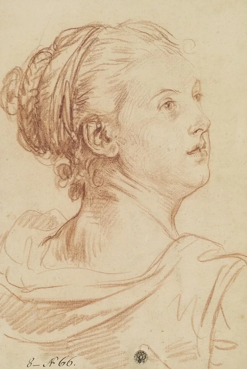 Head of a Woman Looking Back Over Her Shoulder