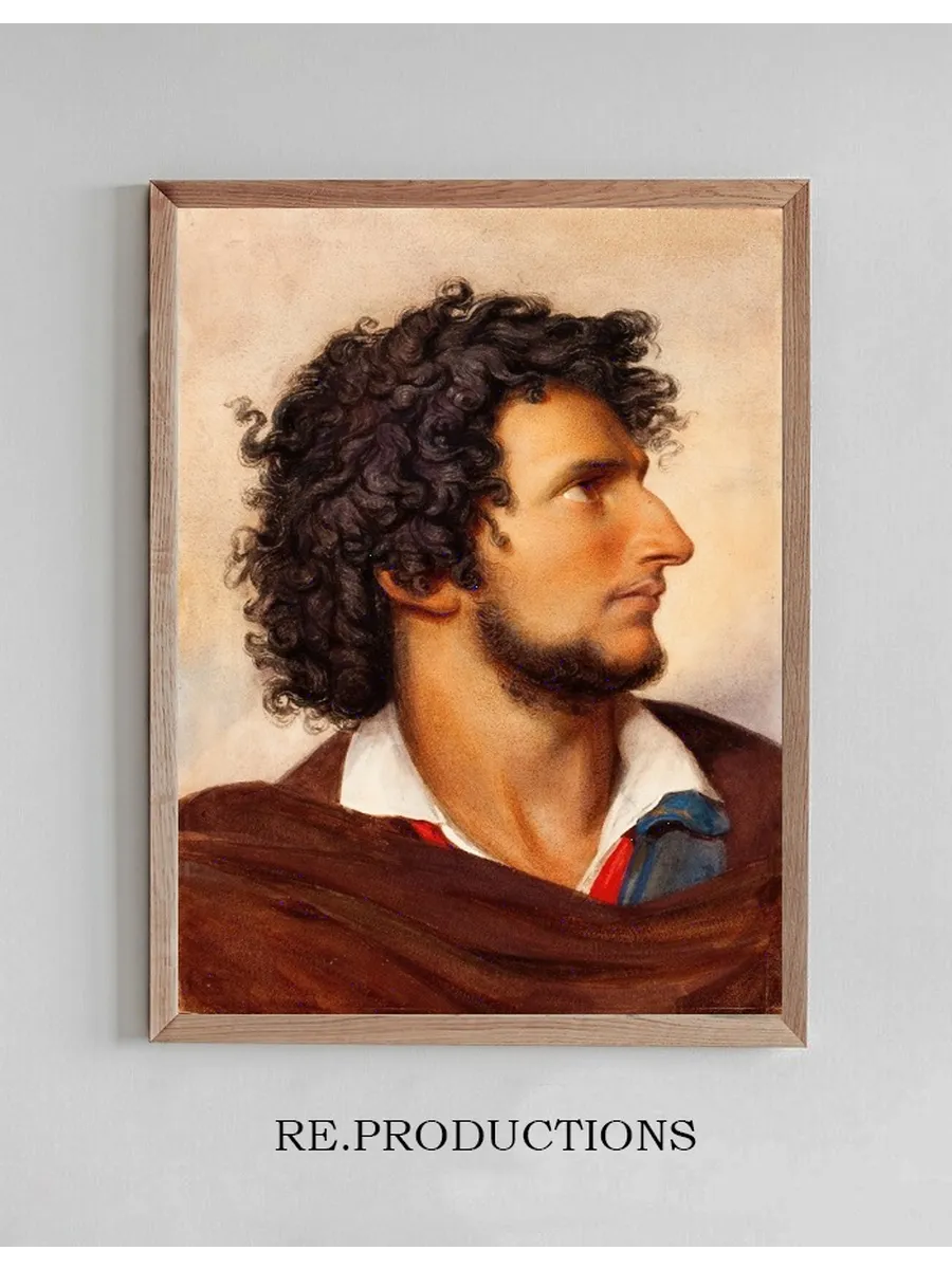 Head of a Young Bearded Venetian Man in Profile