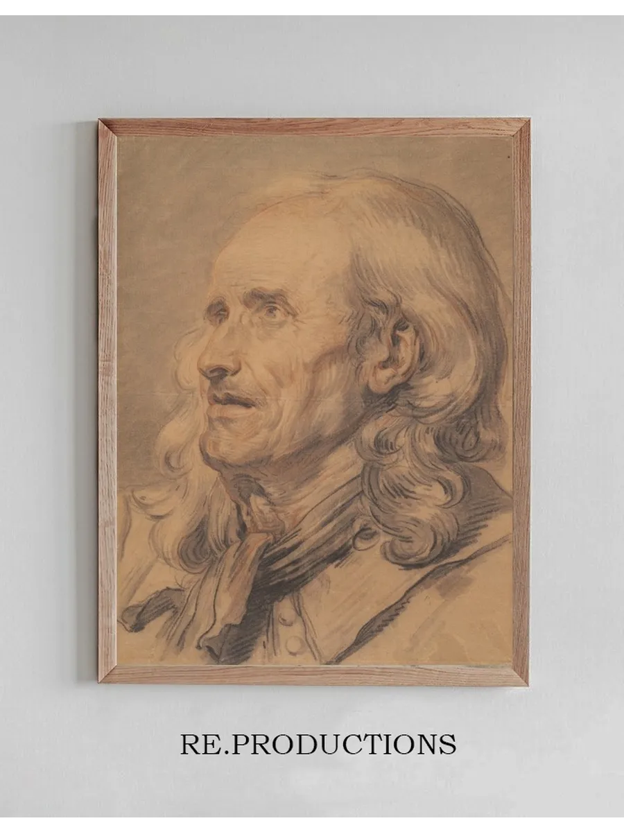Head of an Old Man, Study for A MarriageContract