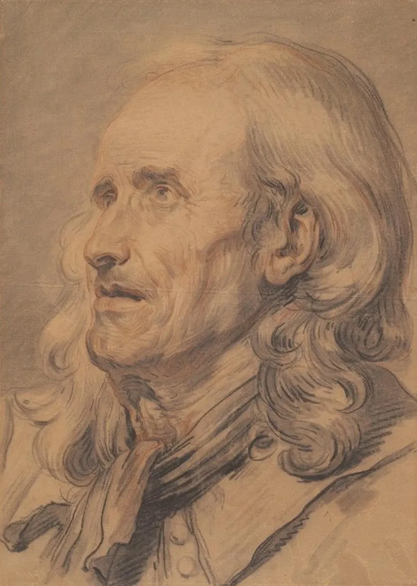 Head of an Old Man, Study for A MarriageContract