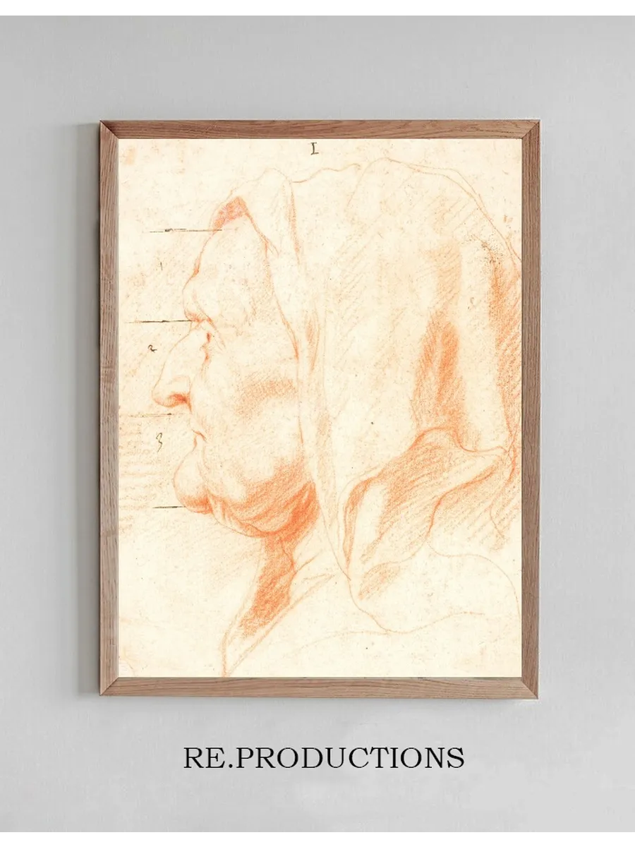 Head of an Old Woman, in Left Profile