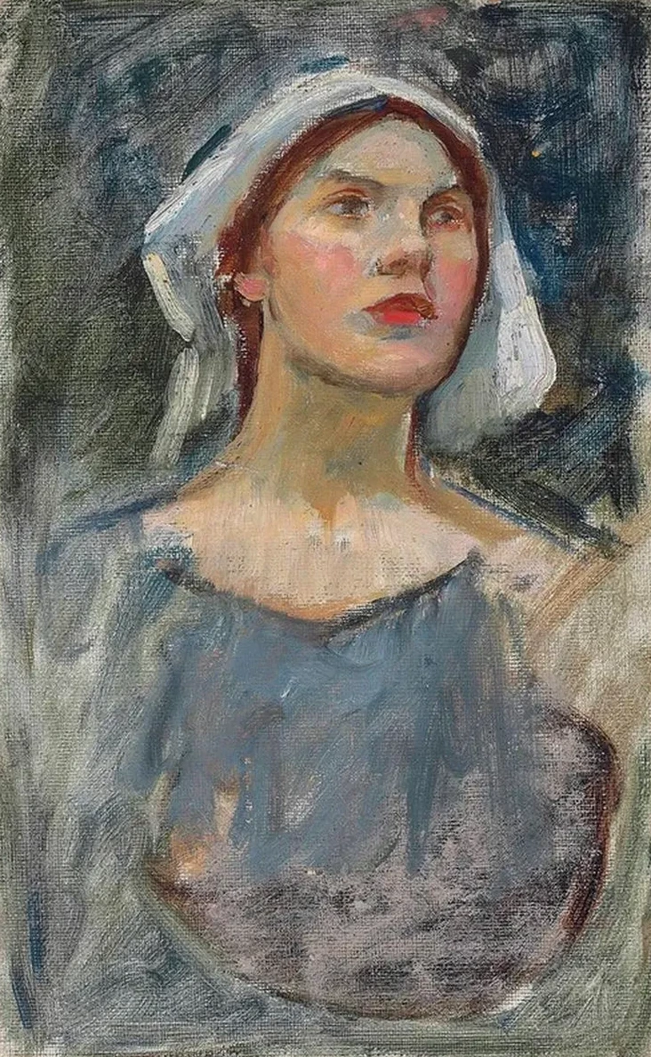 Head study for The Enchanted Garden
