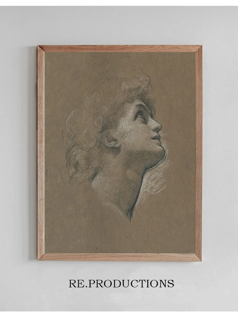 Head Study of Dorothy Dene, in Profile, for Faith