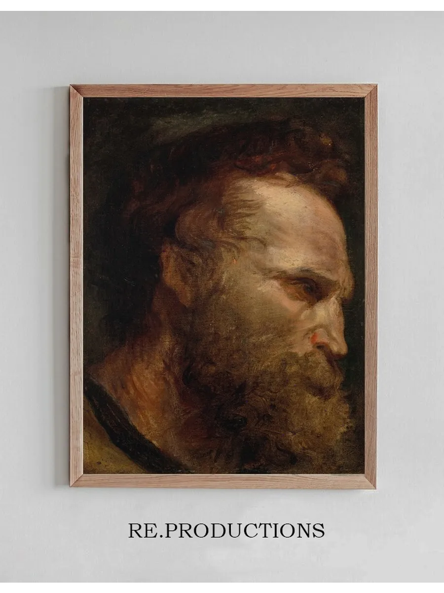 Head Study of a Bearded Man