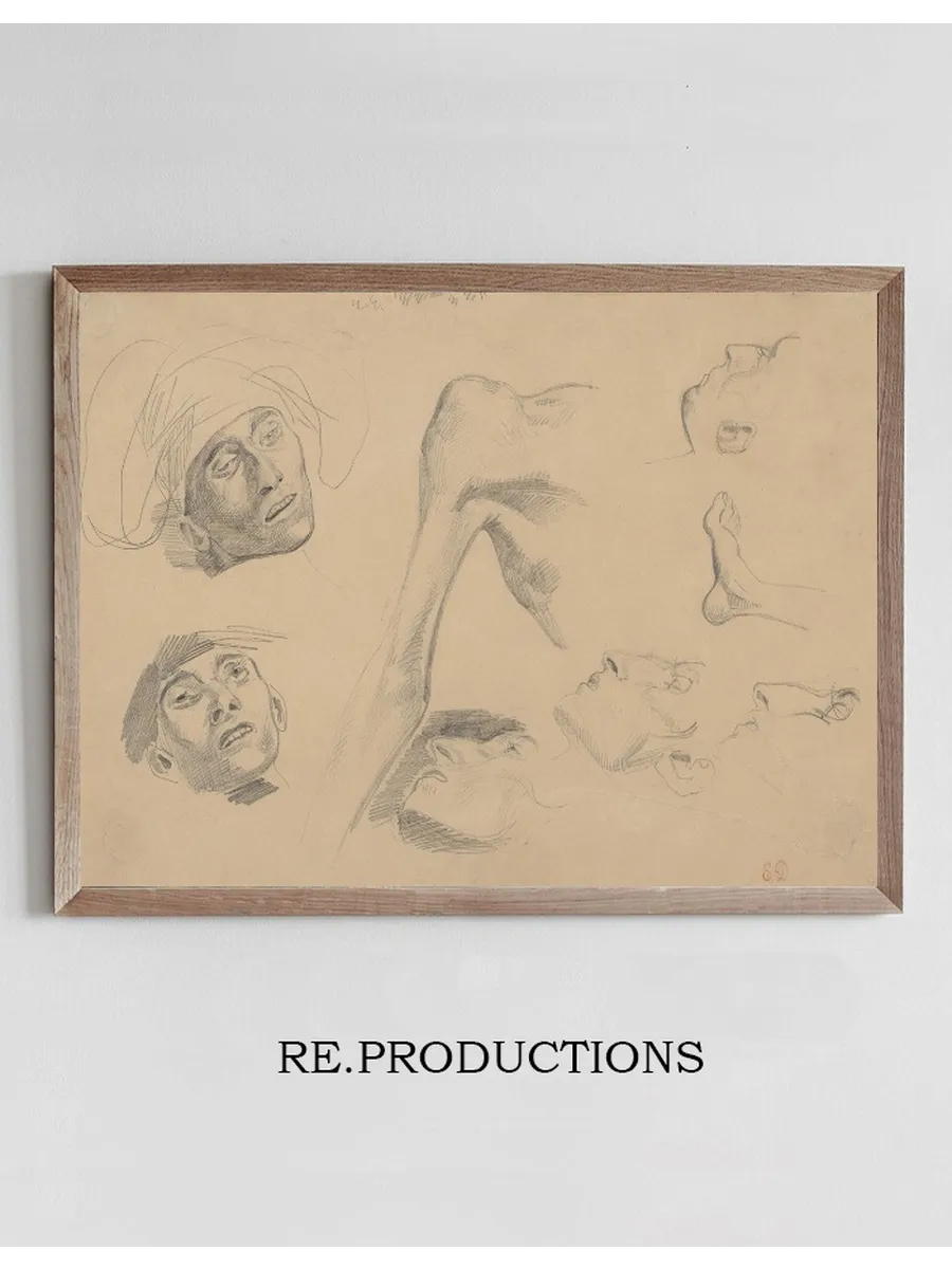 Head, Shoulder, and Foot, Studies for Scenes from the Chios Massacres