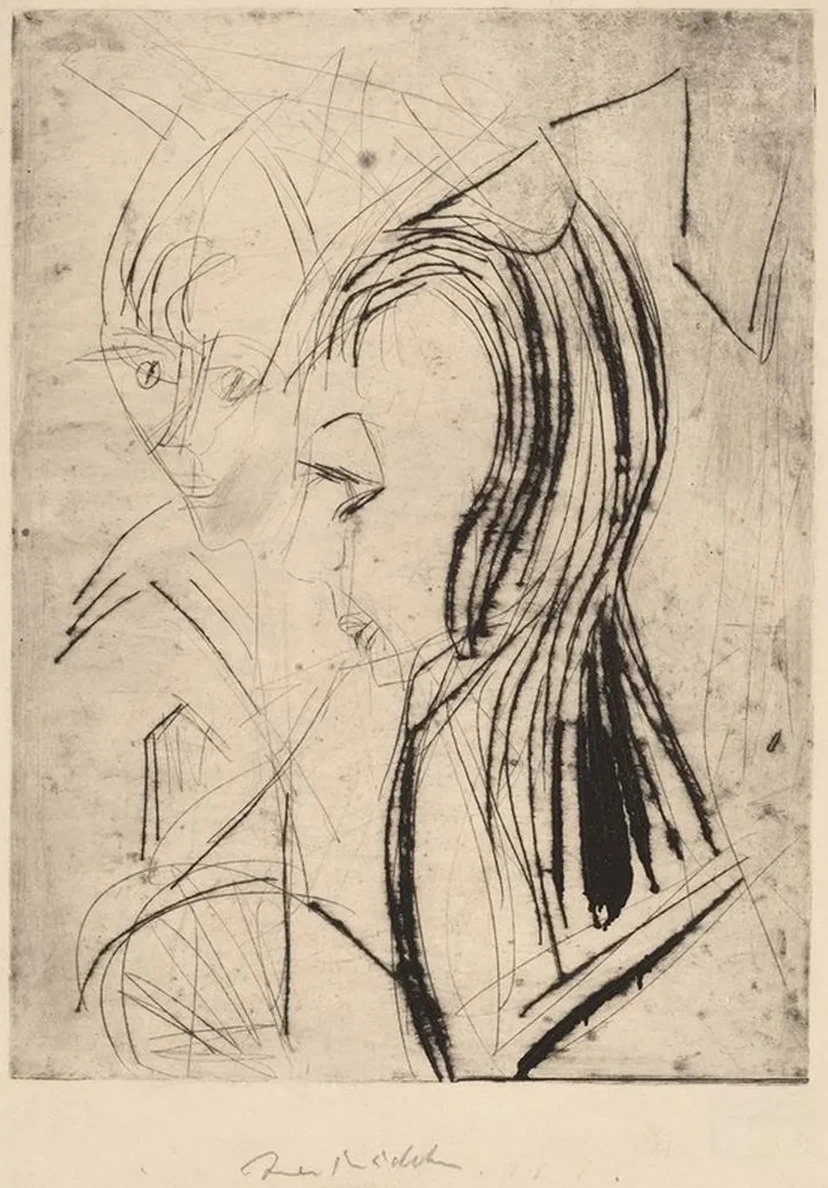 Heads of Two Girls