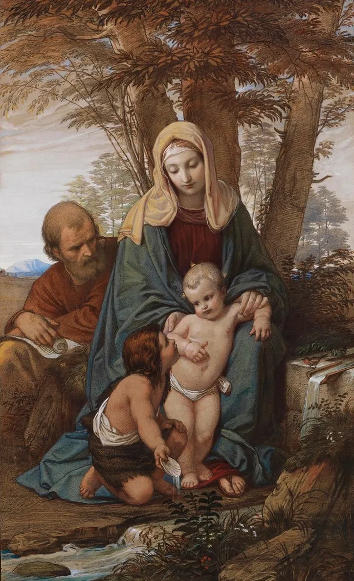 Heilige Familie Mit Johannesknaben