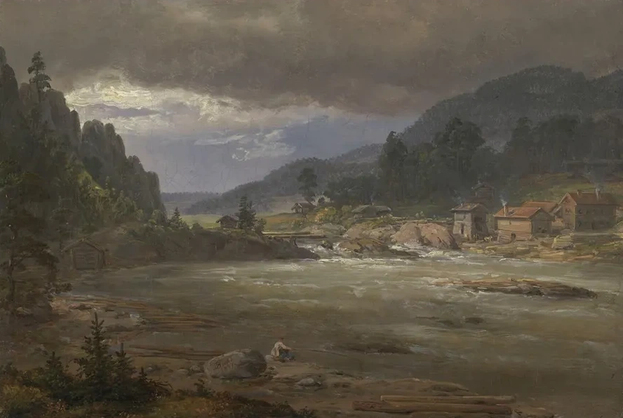 Hellefossen Near Hokksund
