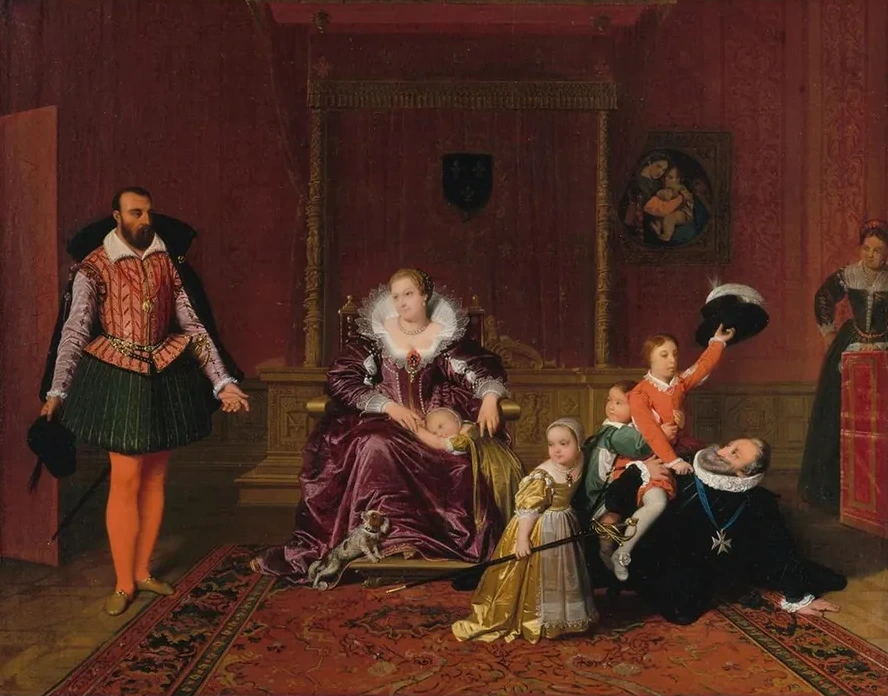 Henri IV Jouant Avec Ses Enfants Au Moment O L Ambassadeur D Espagne Est Admis En Sa Pr Sence