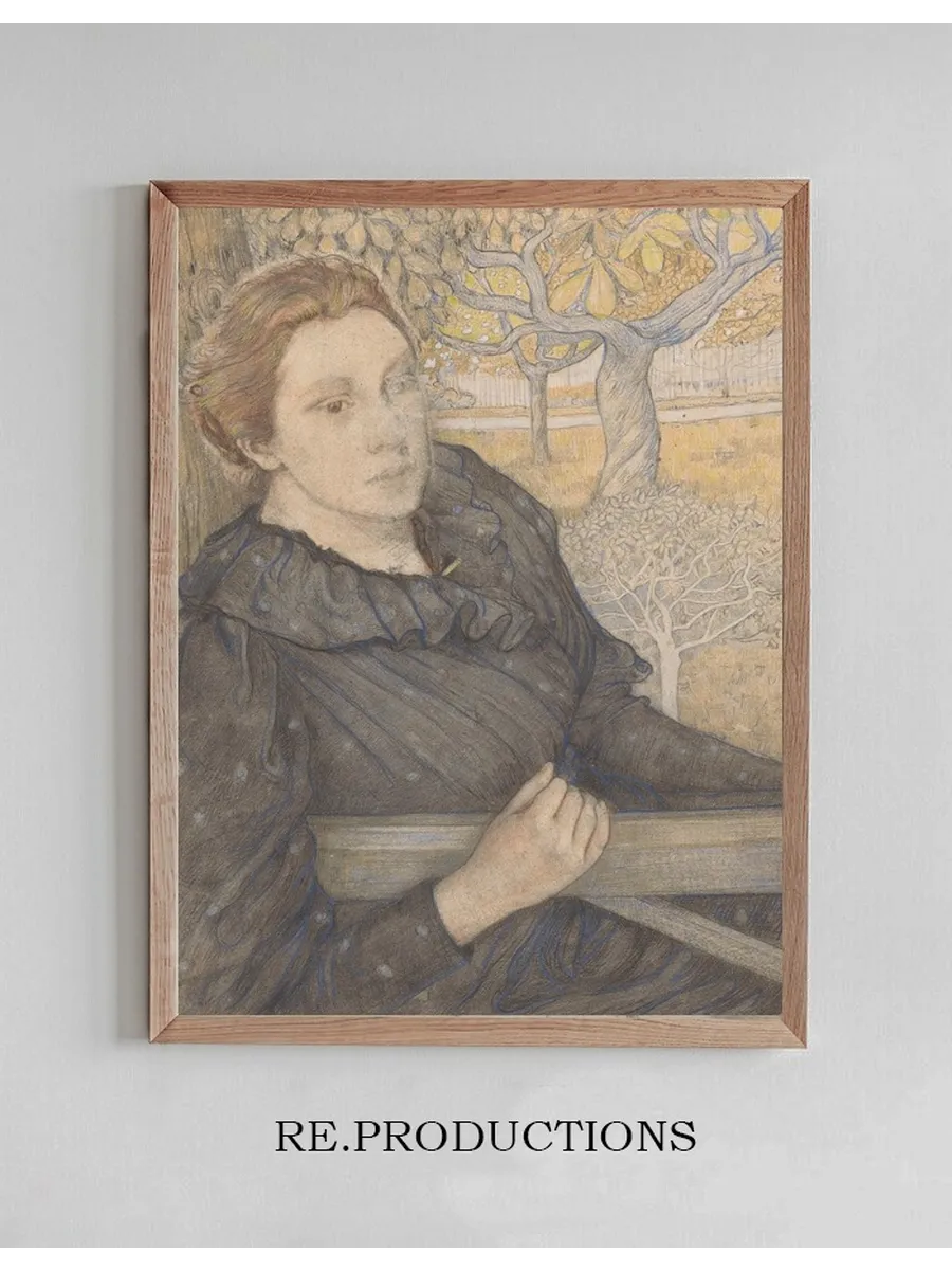 Henri Tte van Der Schalk in Een Tuin Te Noordwijk