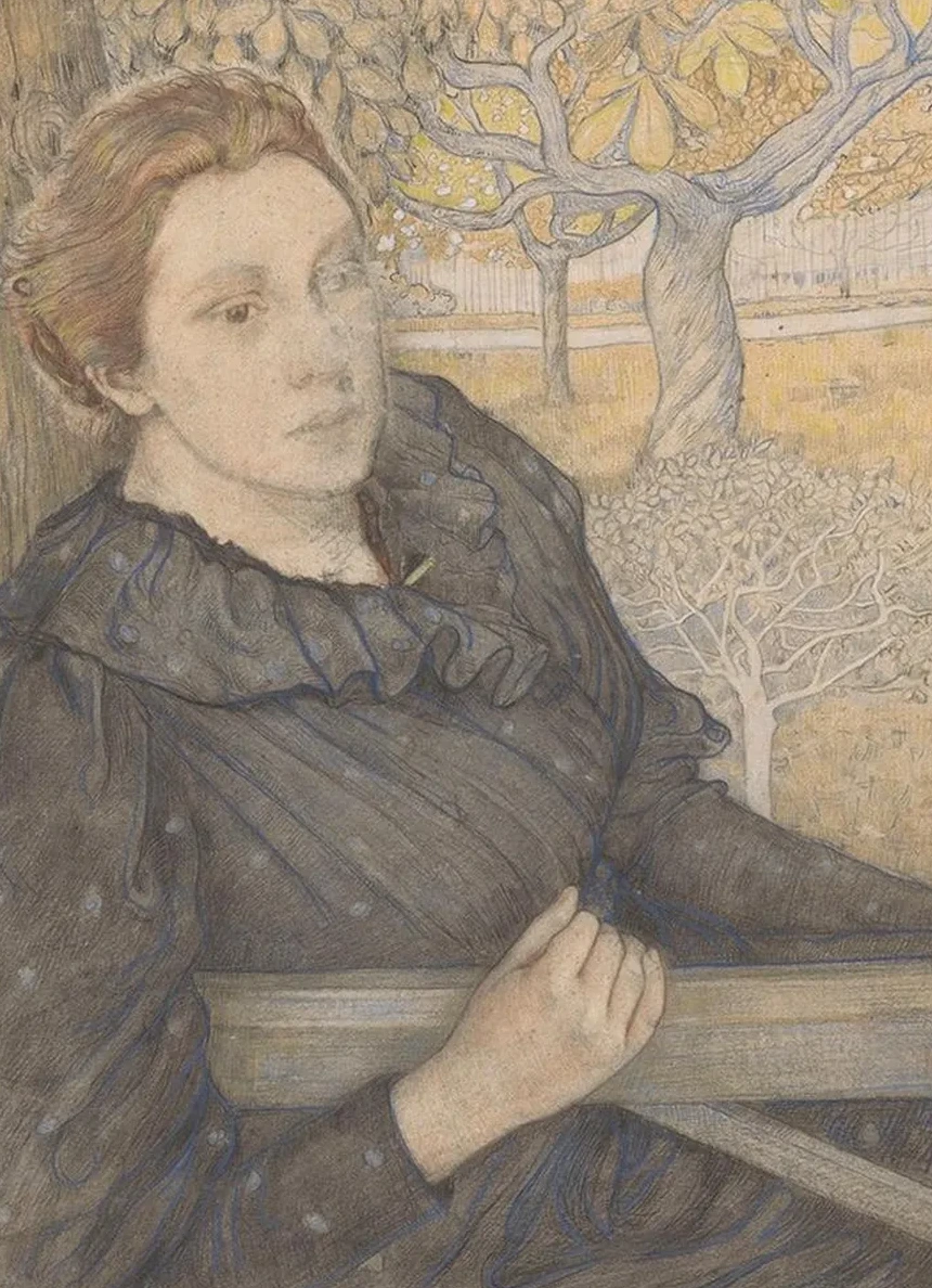 Henri Tte van Der Schalk in Een Tuin Te Noordwijk